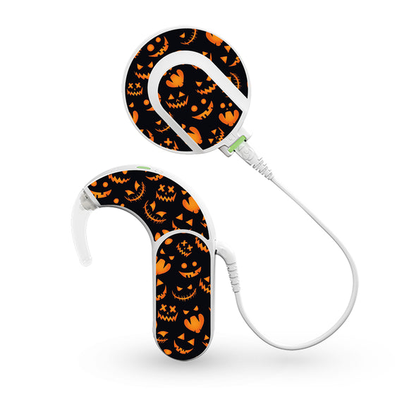 Scary Pumpkins skin for Med-El Sonnet and Sonnet 2 Cochlear Implants